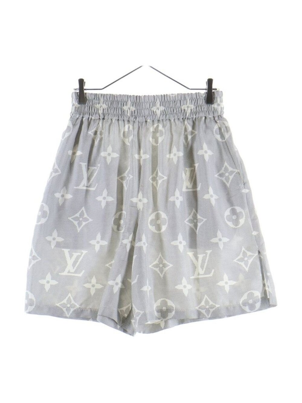 Louis Vuitton Monogram Silk Short Dot Shorts Gray